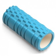 Ролик массажный для йоги INDIGO PVC IN077 14*33 см Голубой